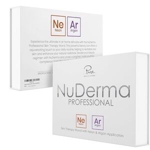 NuDerma Professional Skin Therapy Wand with Neon & Argon Applicators